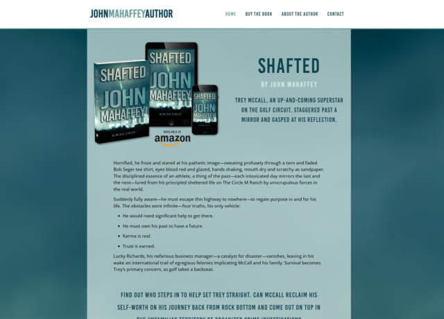 John Mahaffey, Author, Shafted, Nemesis Series